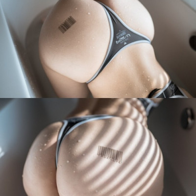 엉덩이 바코드녀